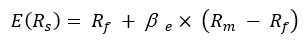 Formula of expected return on a company stock