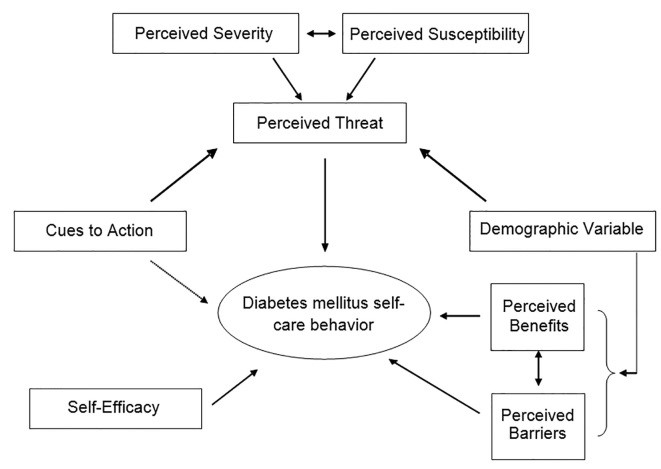 Diabetes prevention behaviour conceptual framework