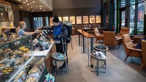 Display of Comfortable space at one of the Starbuck Store