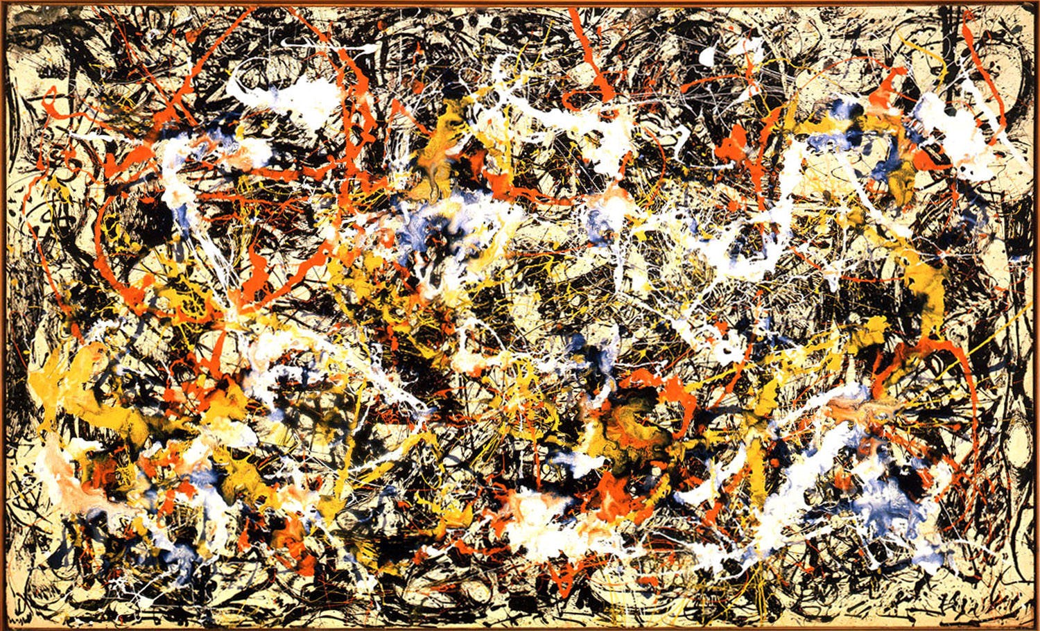 Jackson Pollock, Convergence, oil on canvas, 1952.