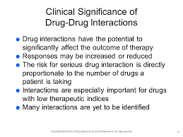 The Clinical Importance of Drug-Drug Interactions