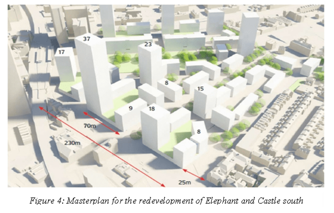 Masterplan for the redevelopment of Elephant and Castle south