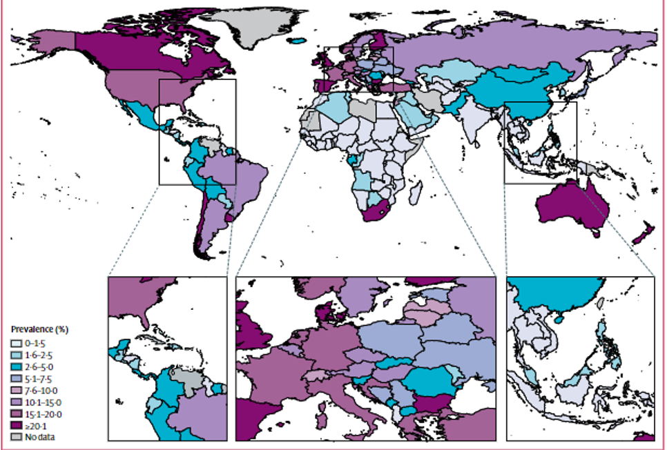 The global prevalence of smoking mothers (Lange et al., 2018)