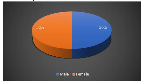 Participant’s Gender Percentage