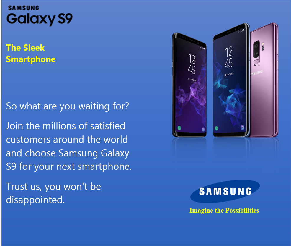 Samsung Advertisement | Essay Examples