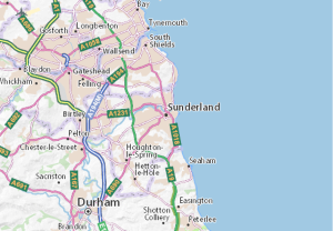 Sunderland town map