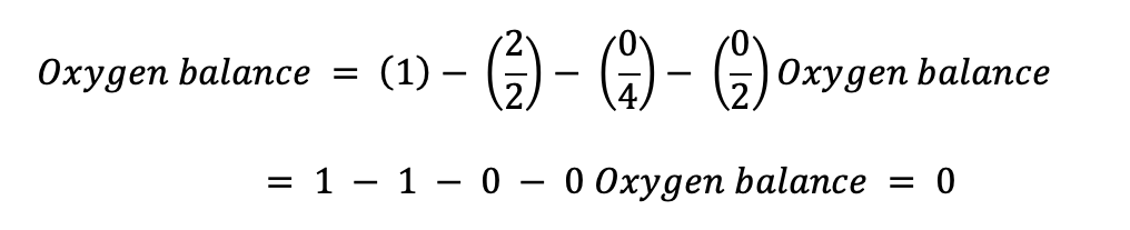 Oxygen Balance For Water