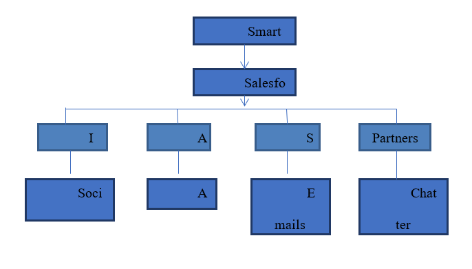 Sales-force diagram for Smart Travel