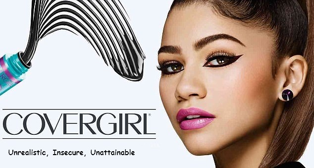 “Unrealistic, Insecure, Unattainable” advertisement by Cover Girl