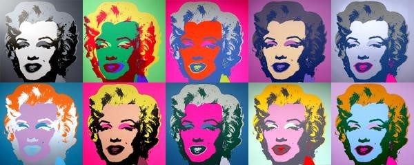 Warhol, Andy. "Marilyn Monroe." 1967. Silkscreen ink on synthetic polymer paint on canvas, 36 x 36 in. Museum of Modern Art, New York.
