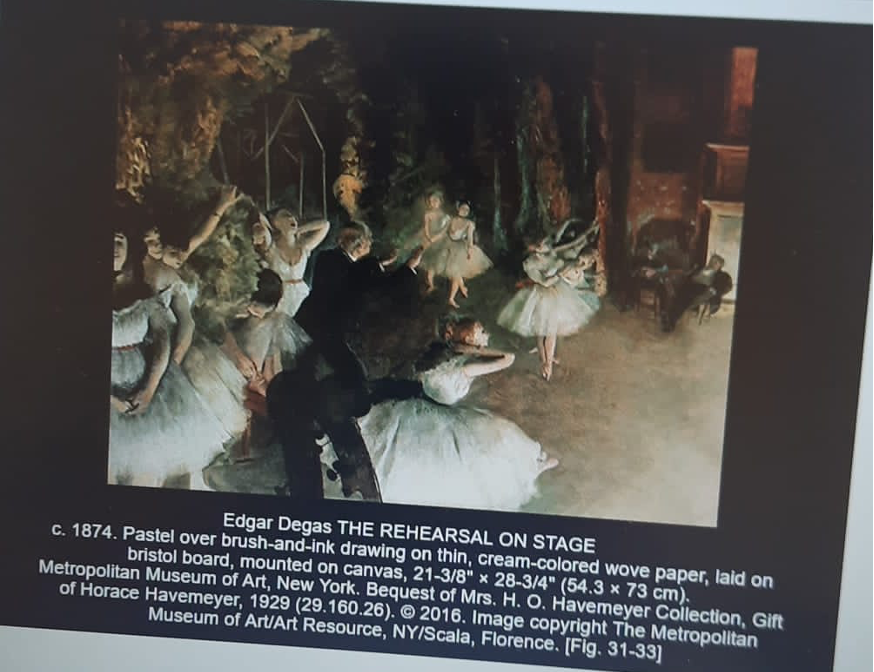 Edgar Degas Analysis of the Rehearsal on Stage