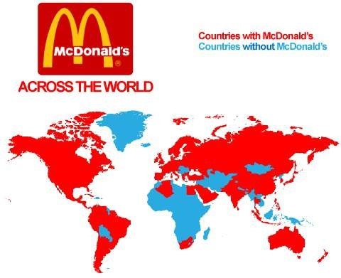 Countries where McDonald's operates
