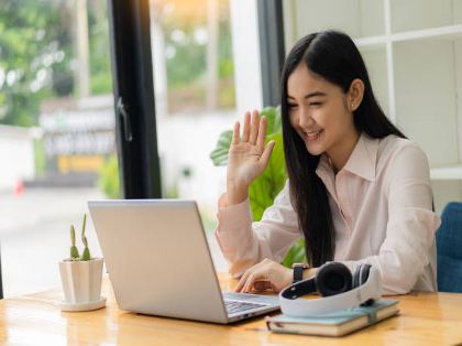 Student with laptop 