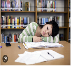 : Unhealthy sleep patterns makes a student sleep in school