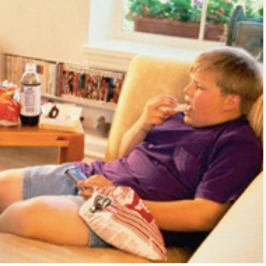 Obesity in teens from spending too much time on social media