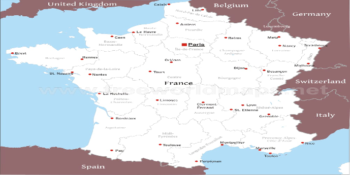  Map of France