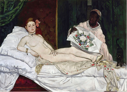• Olympia by Manet, 1863, France, Impressionism