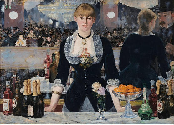A Bar at the Folies-Bergère by Manet, 1882, France, Impressionism