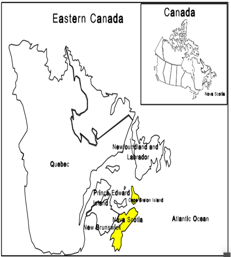 map of Canada 