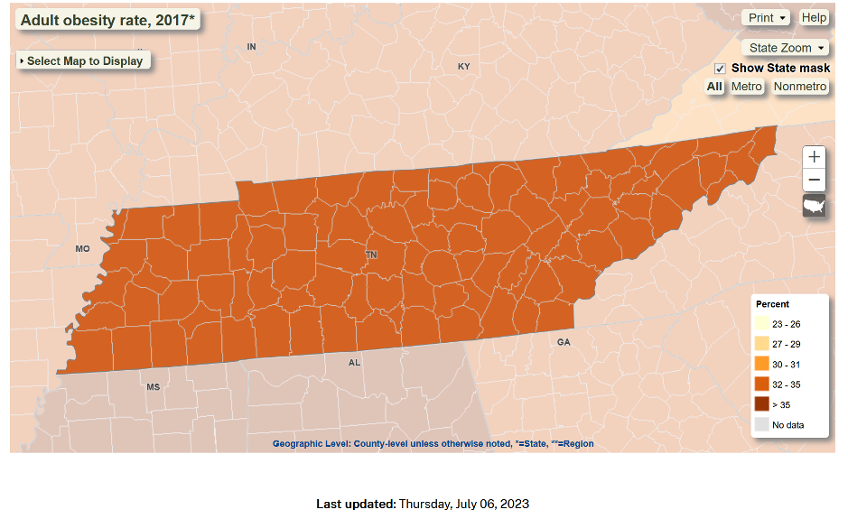 adult obesity rate 