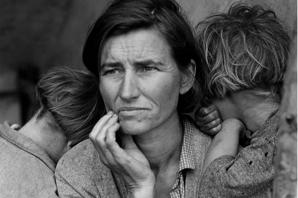 Lange's immortal photo known as "Migrant Mother