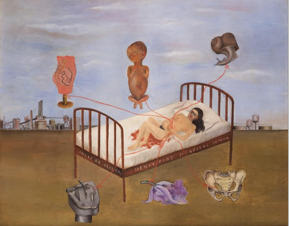 Henry Ford Hospital, 1932 by Frida Kahlo