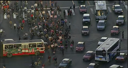 Beijing’s traffic in 2001