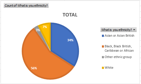 Count of what is your ethnicity 