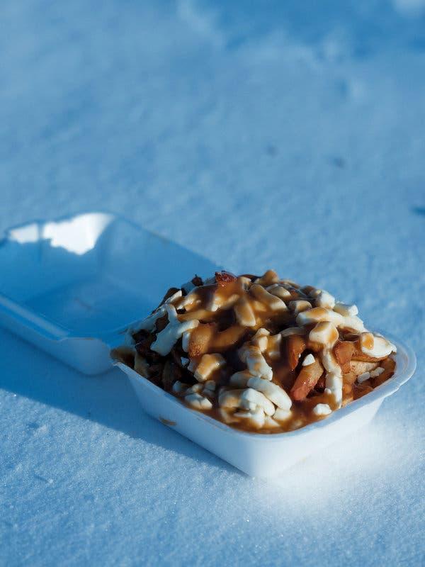 Example of Poutine food