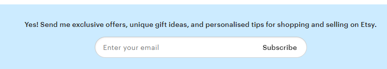 Email template used by ETST